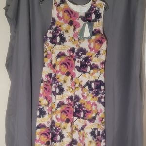 Lysse Purple and Pink Sleeveless Midi Sundress